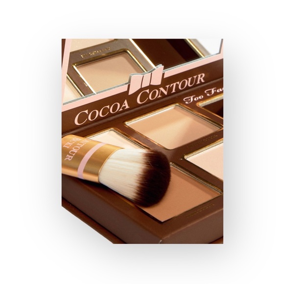 VHTF: new Too Faced ㋛ Cocoa Contour Face Palette Kit ㋛ Baby Buki Brush ㋛ 4 Color - Picture 12 of 16